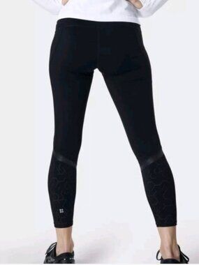 Sweaty Betty Zero Gravity Reflective Leggings High Rise Side Pockets (L) 26"